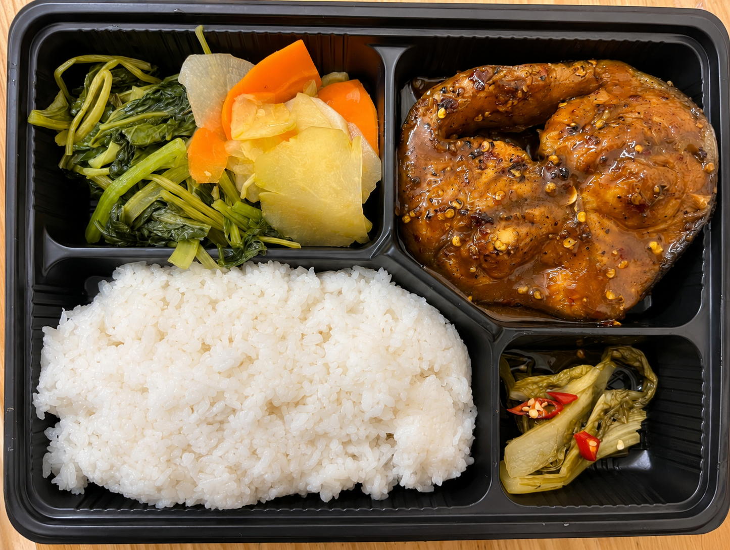 Cơm cá leo kho tiêu
